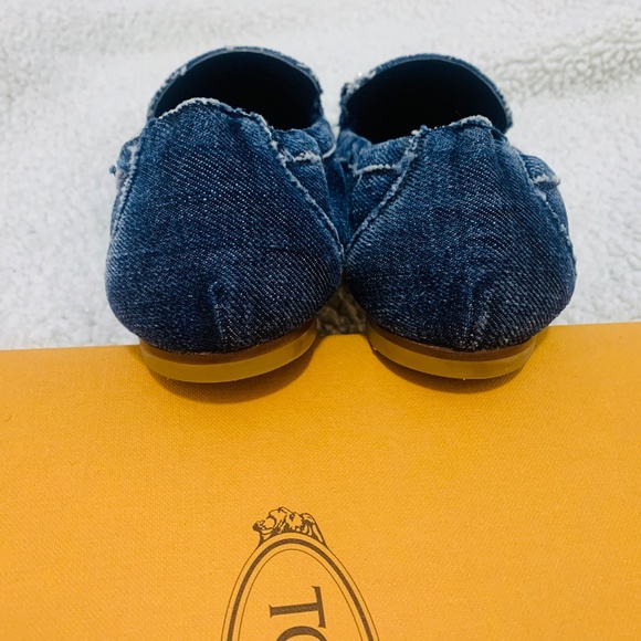 Tods Double T Denim Loafers - NWT 5.5 - Picture 8 of 10